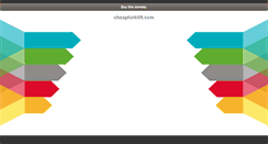 Desktop Screenshot of cheapforklift.com